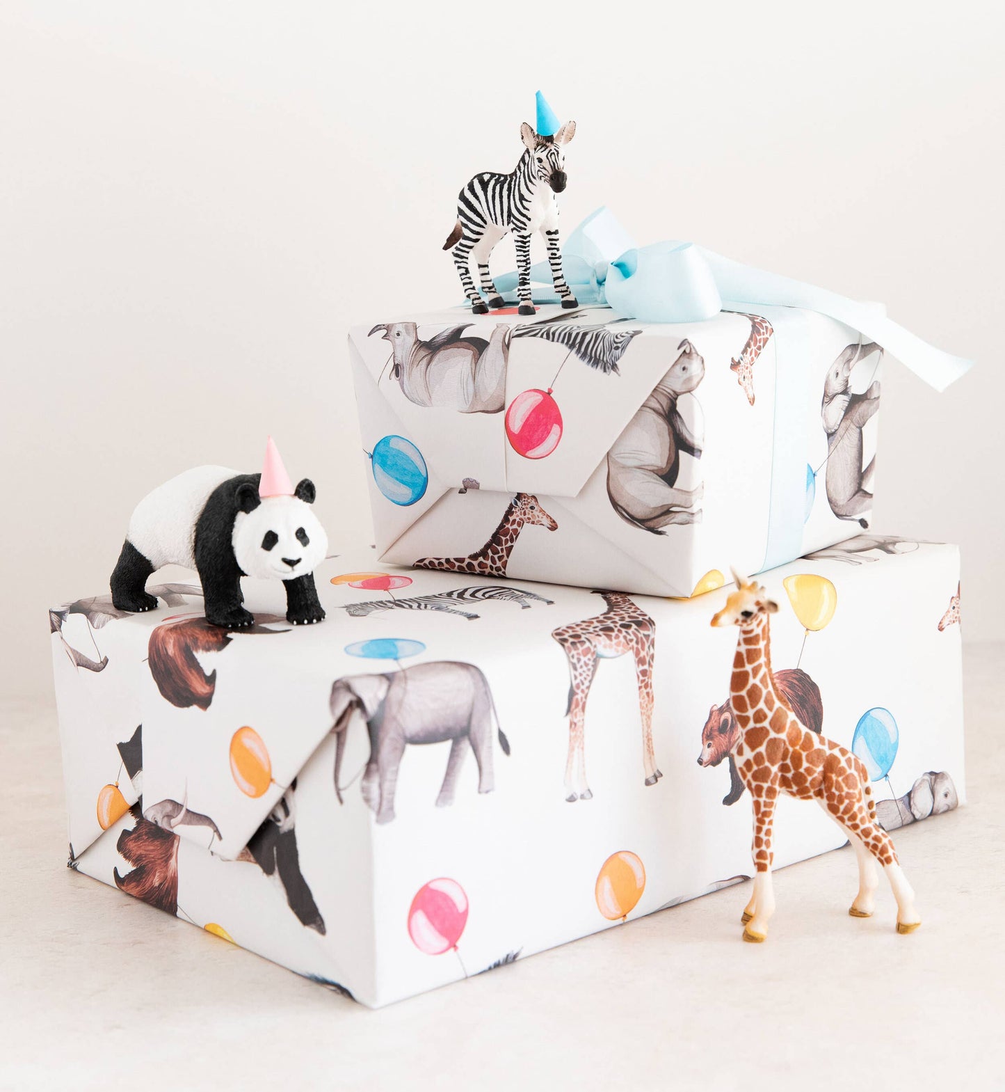 Party Animal Watercolour Sustainable Gift Wrap - Winterberries