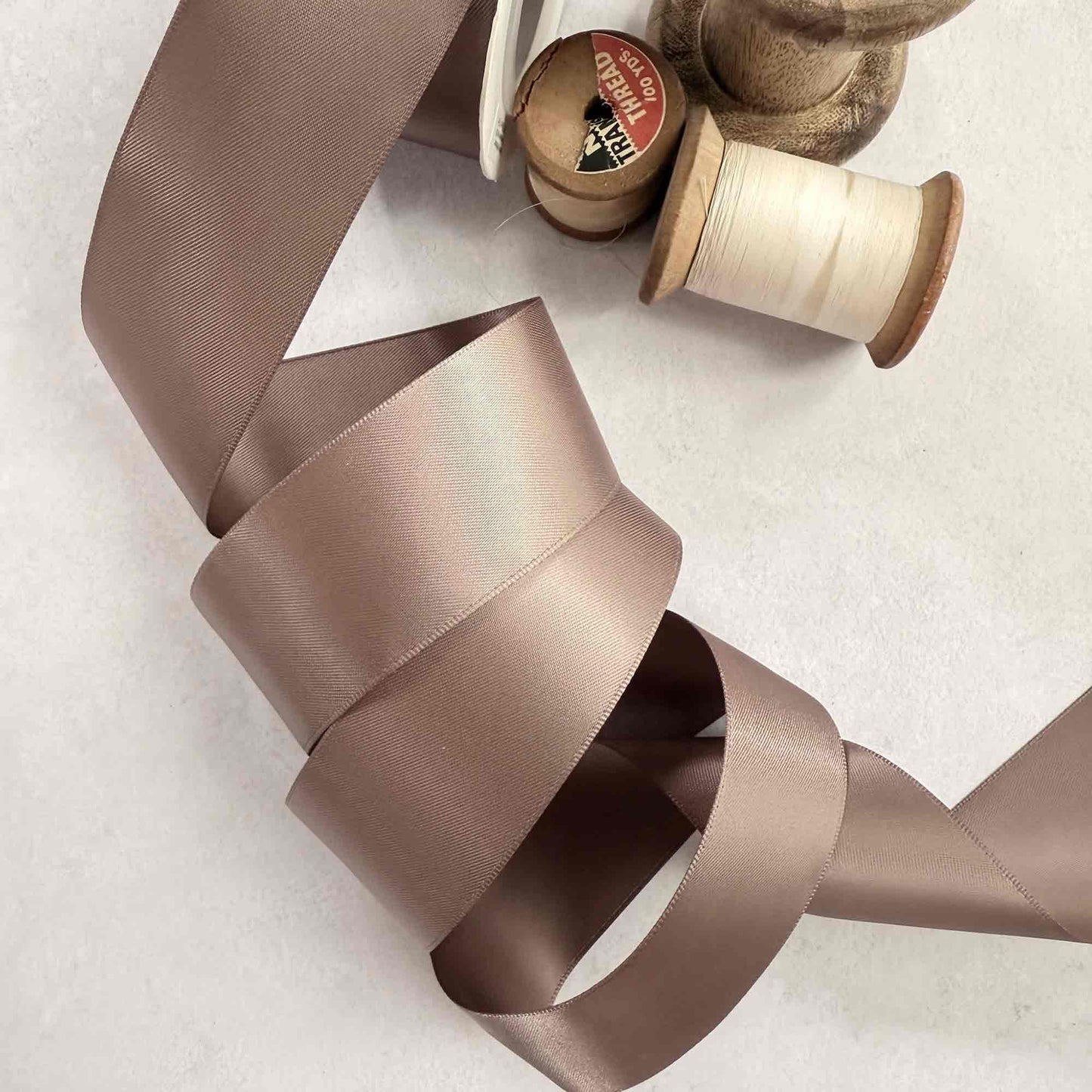 Chocolate Chip Satin Ribbon |10 Meter Rolls | Various Widths - Winterberries