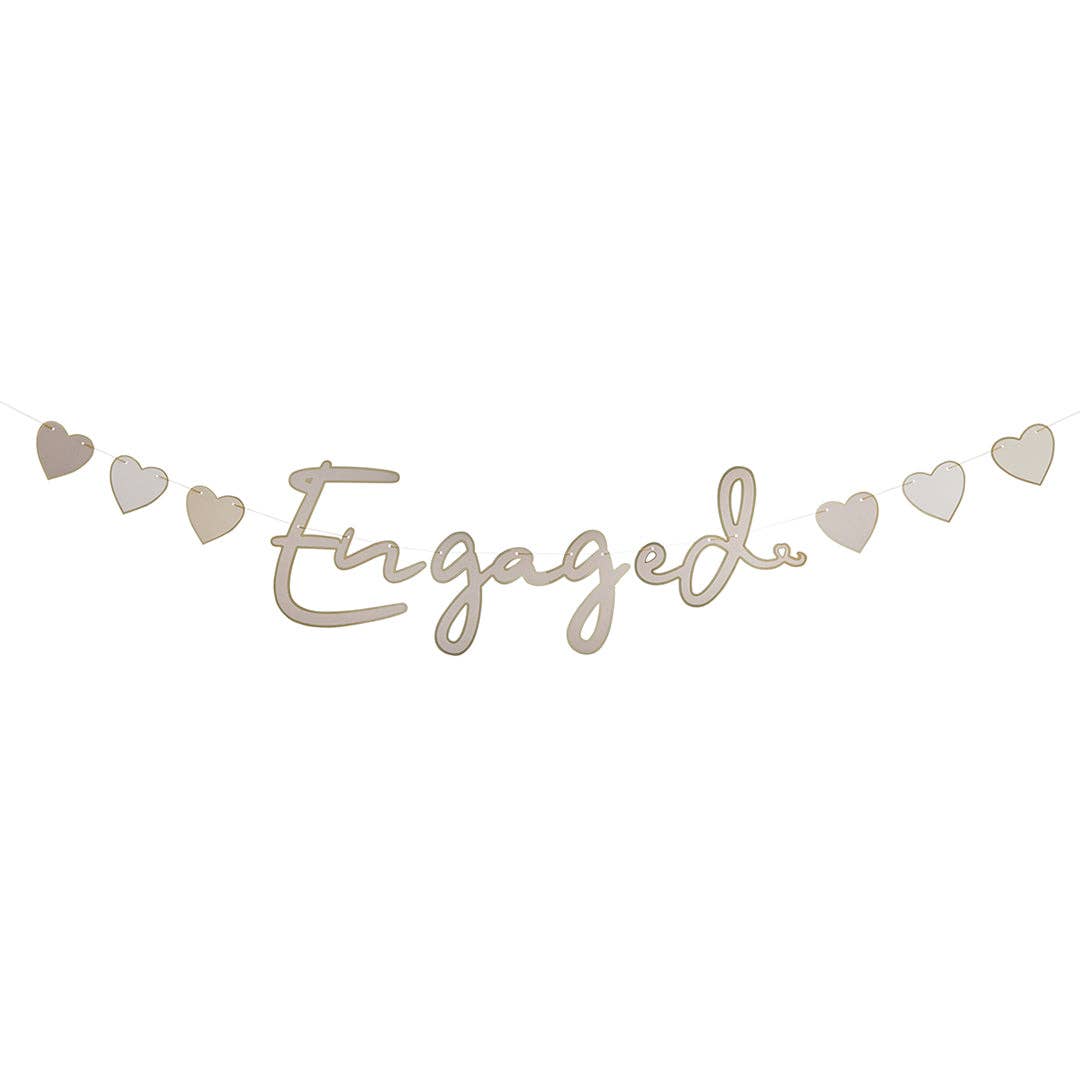 'ENGAGED' GOLD GARLAND