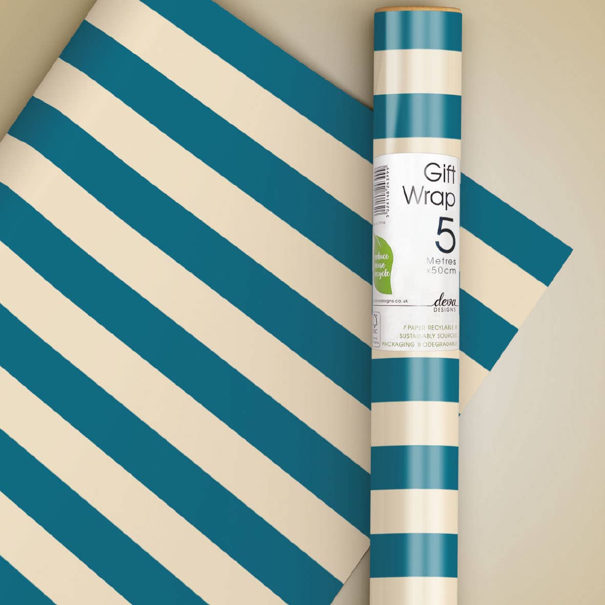 Roll Wrap | 5 m X 50 cm | Blue Stripe