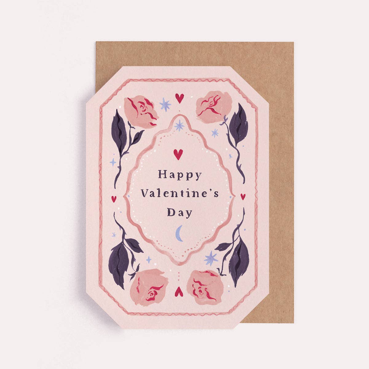 ROSES VALENTINE'S CARD - Winterberries