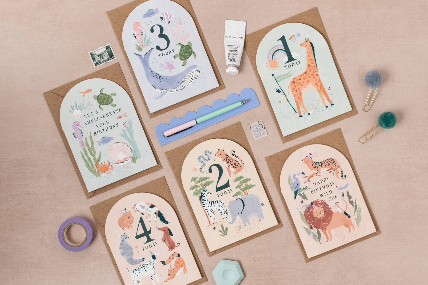 AGE 2 BIRTHDAY CARD - Winterberries