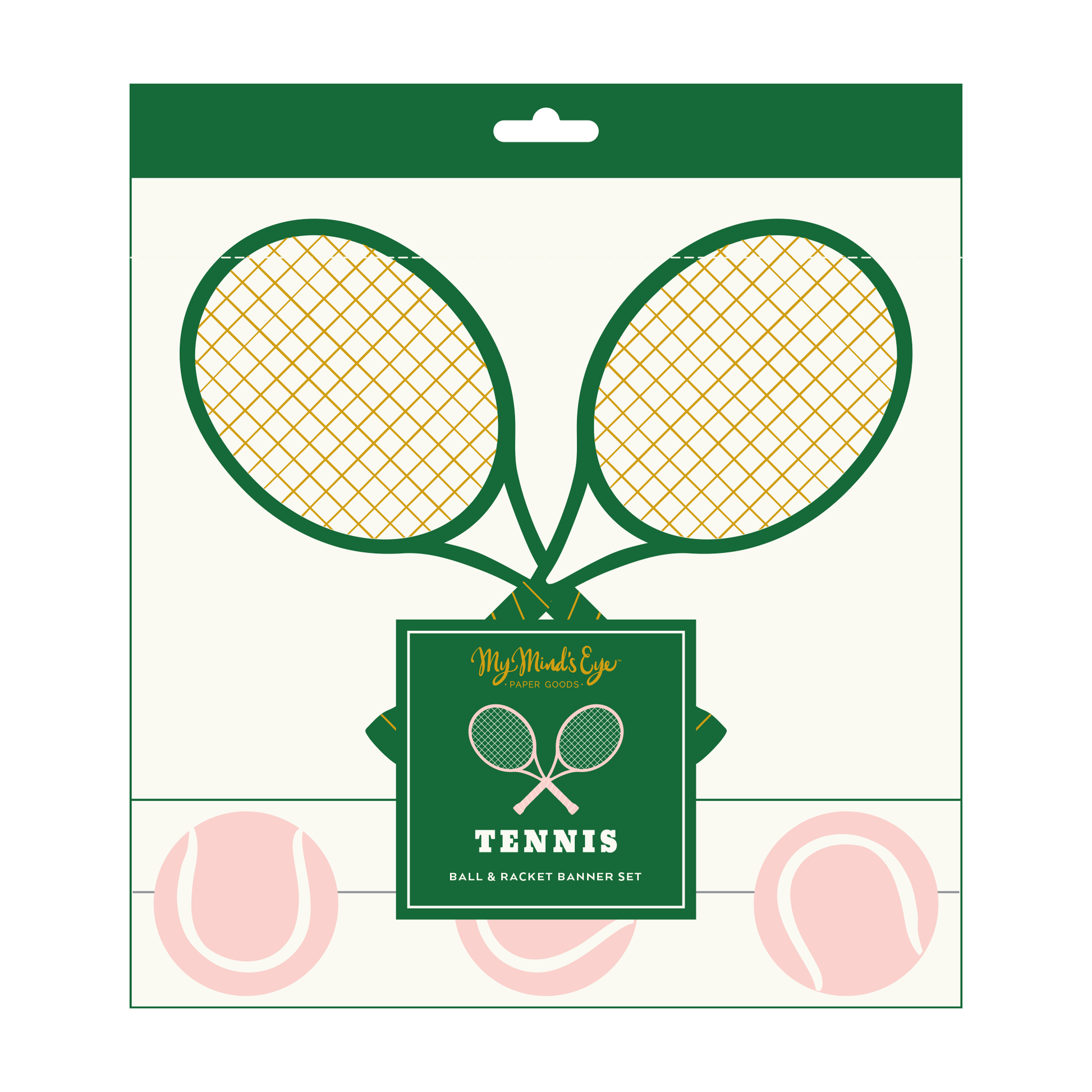 TEN1102 - Racket & Ball Banner Set - Winterberries