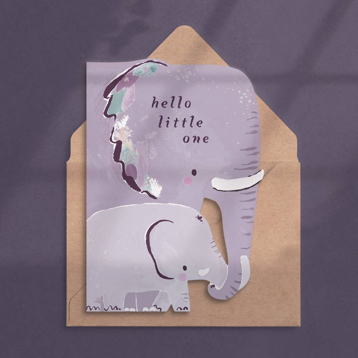 ELEPHANT NEW BABY CARD
