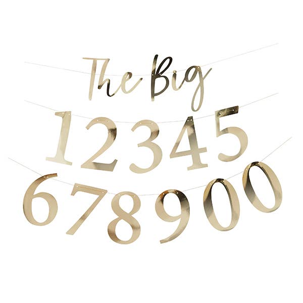 'THE BIG' MILESTONE GOLD CUSTOM GARLAND