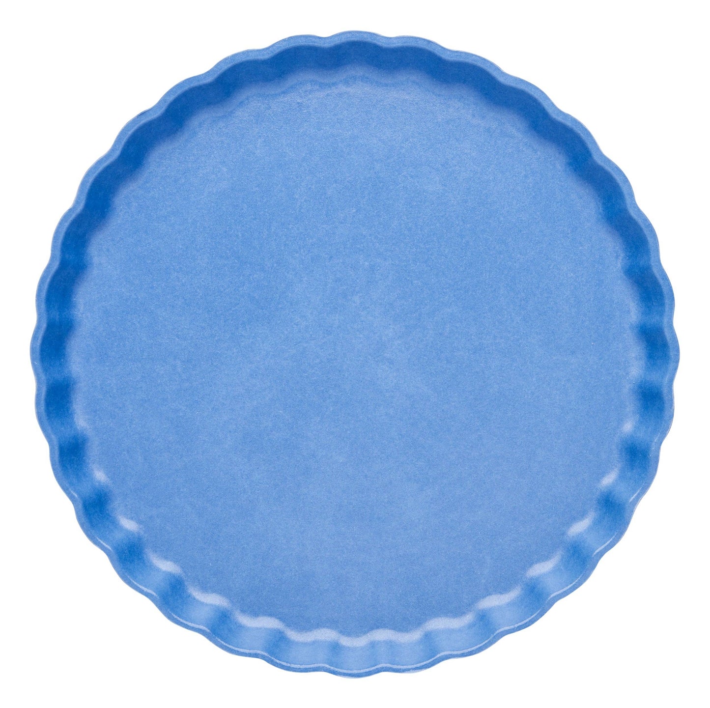 X8 8.5" FRENCH BLUE PLEATED BAMBOO PLATES