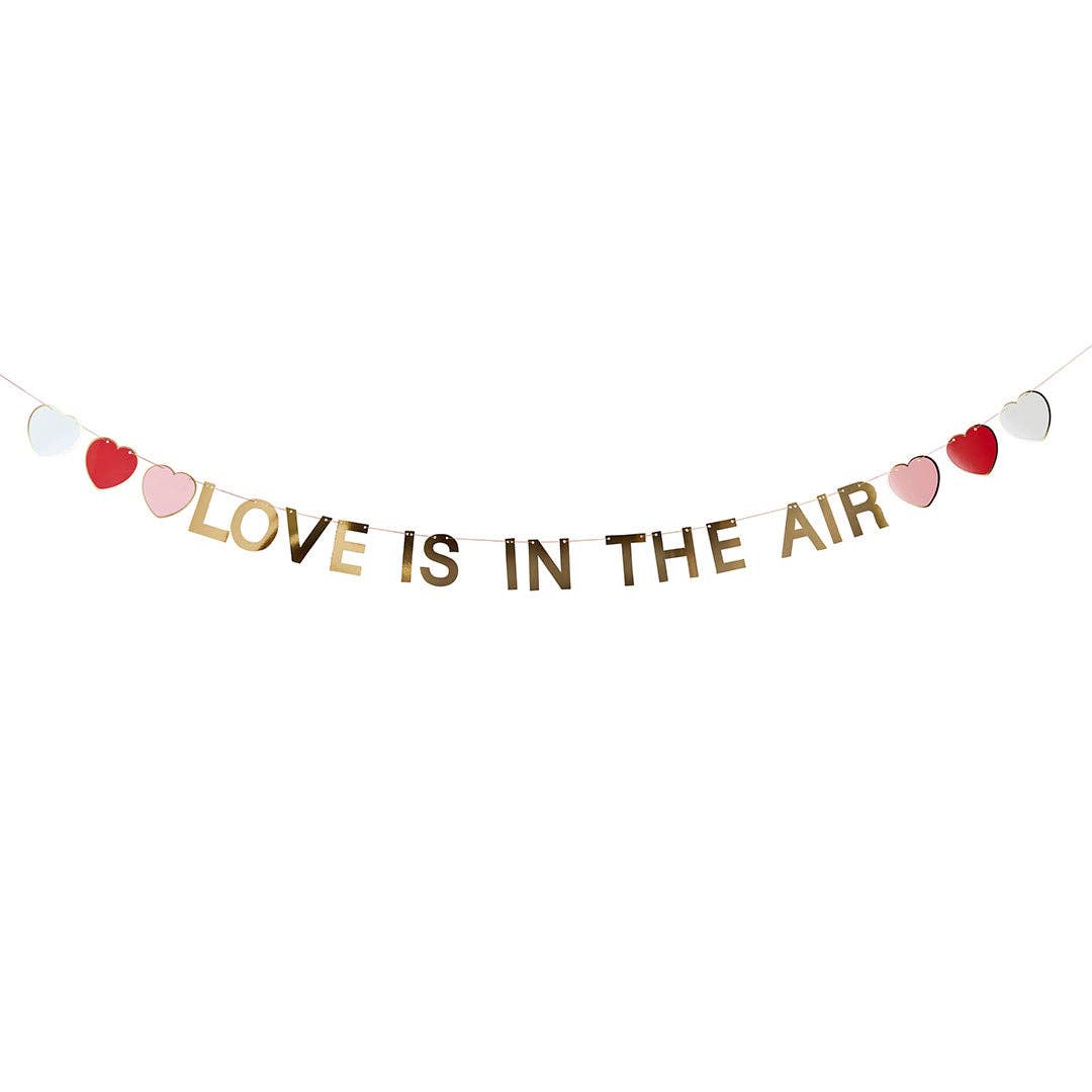 'LOVE IS IN THE AIR' GOLD GARLAND - Winterberries