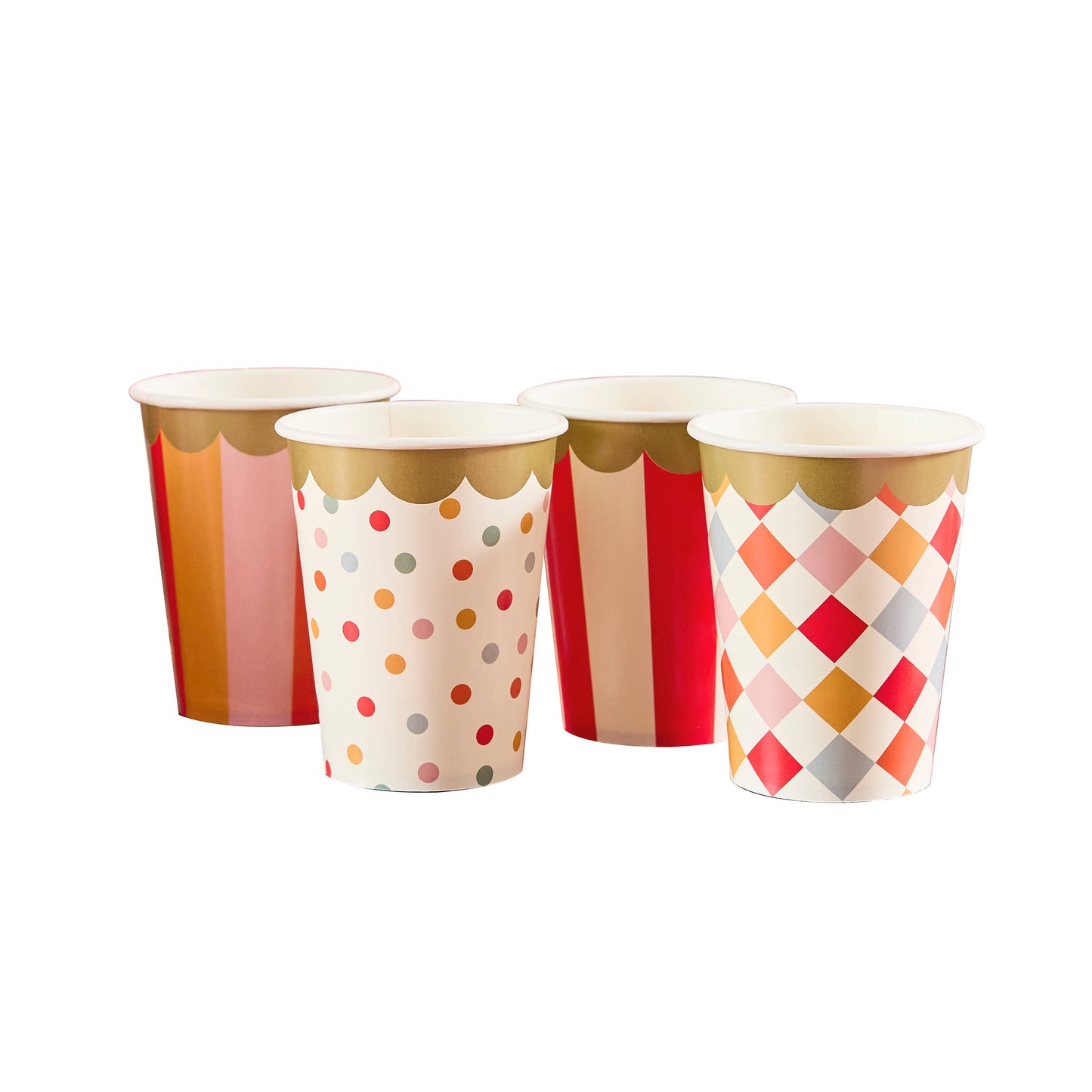 x8 CIRCUS PAPER CUPS - Winterberries