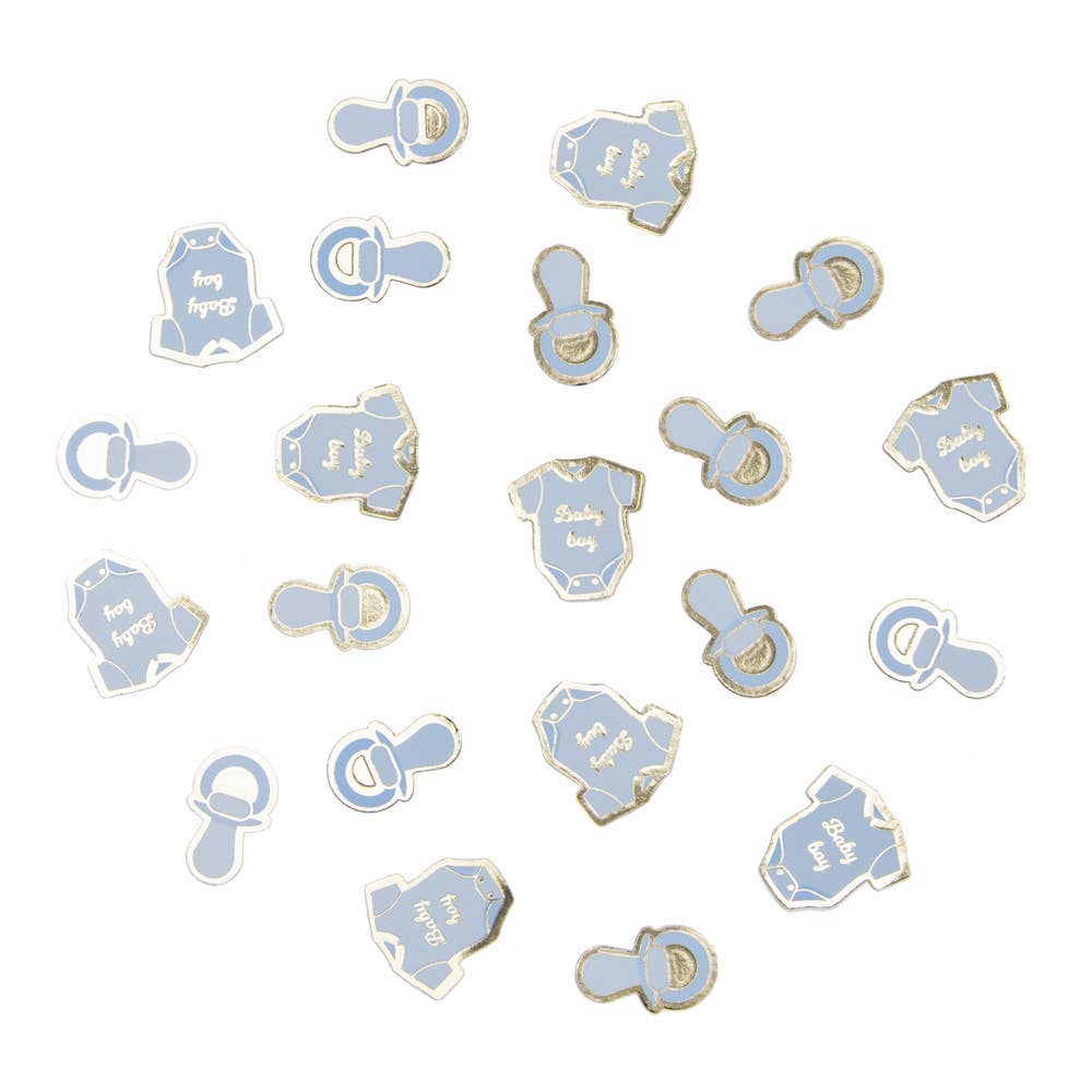 'BABY BOY' BLUE TABLE CONFETTI - Winterberries