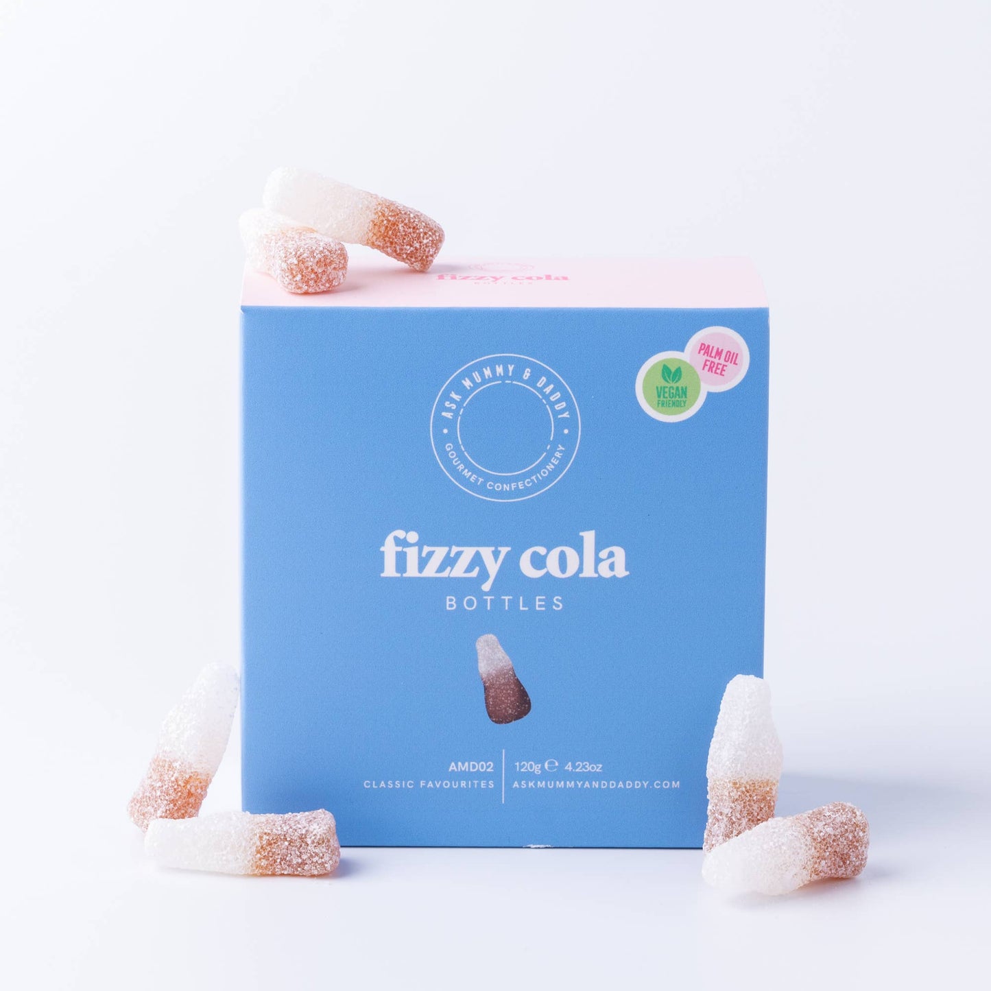 ASK MUMMY & DADDY FIZZY COLA BOTTLES GUMMIES - Winterberries