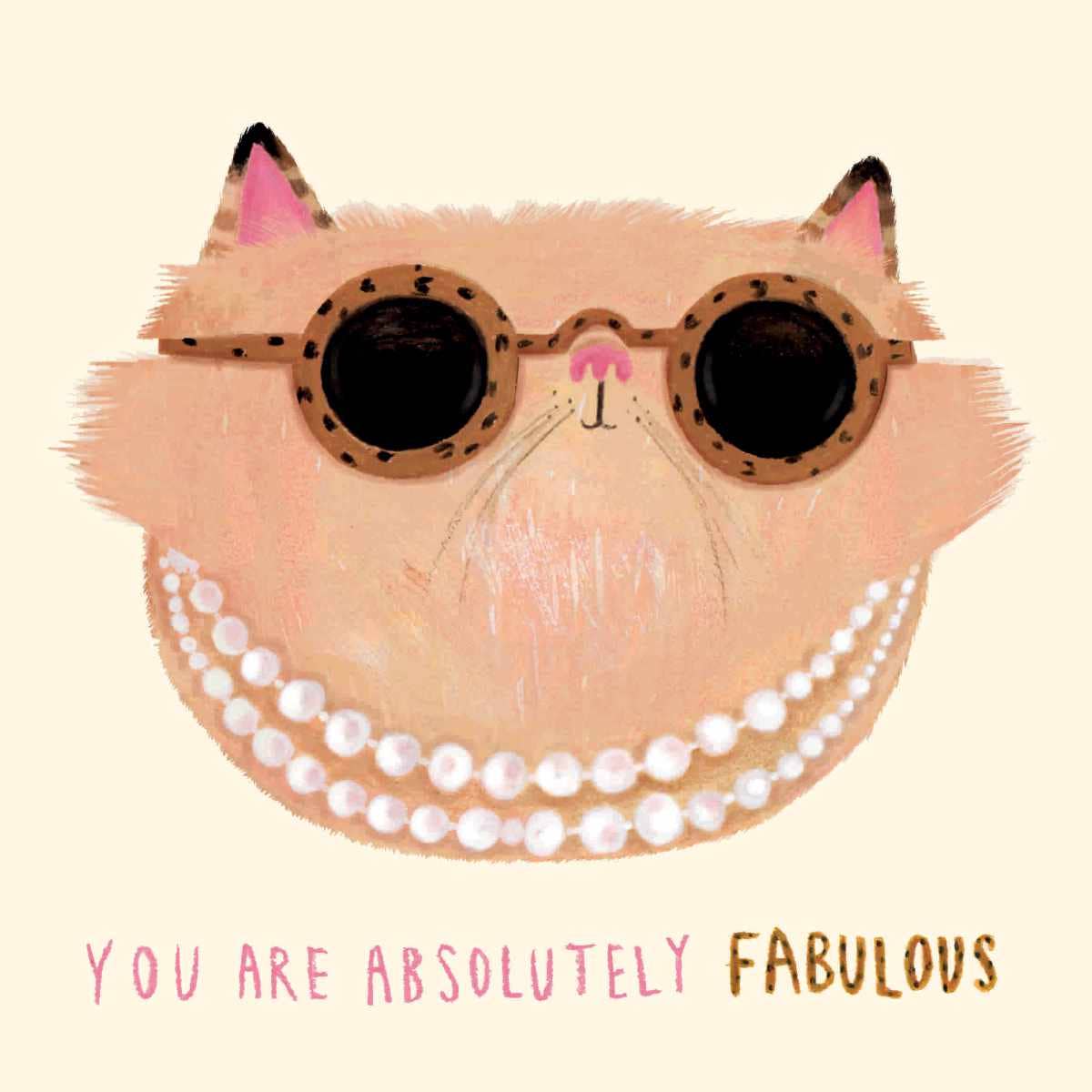 Funny Cat Greeting Card | Cute Animal Greetings Card - Winterberries