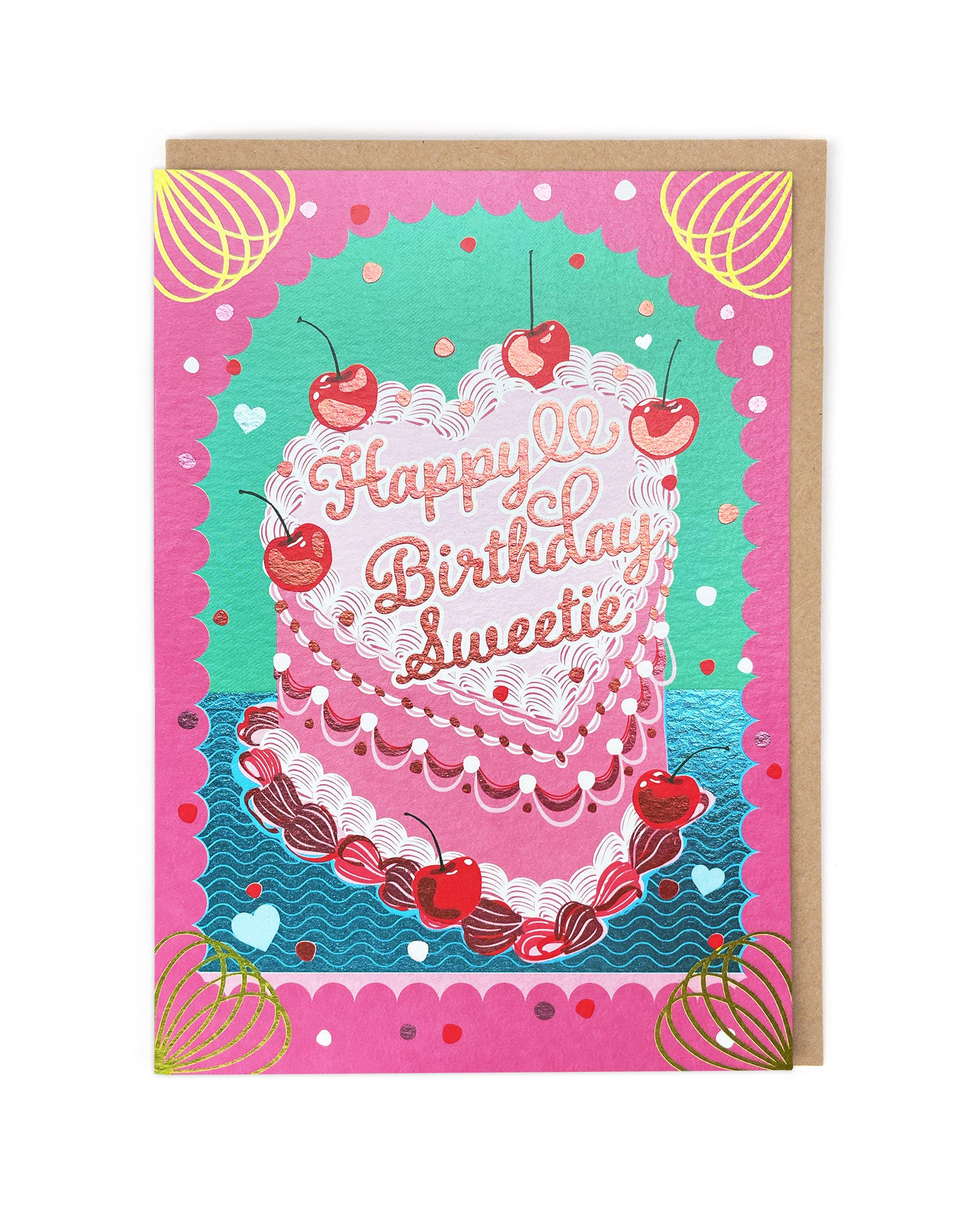 Happy Birthday Sweetie Card - Winterberries