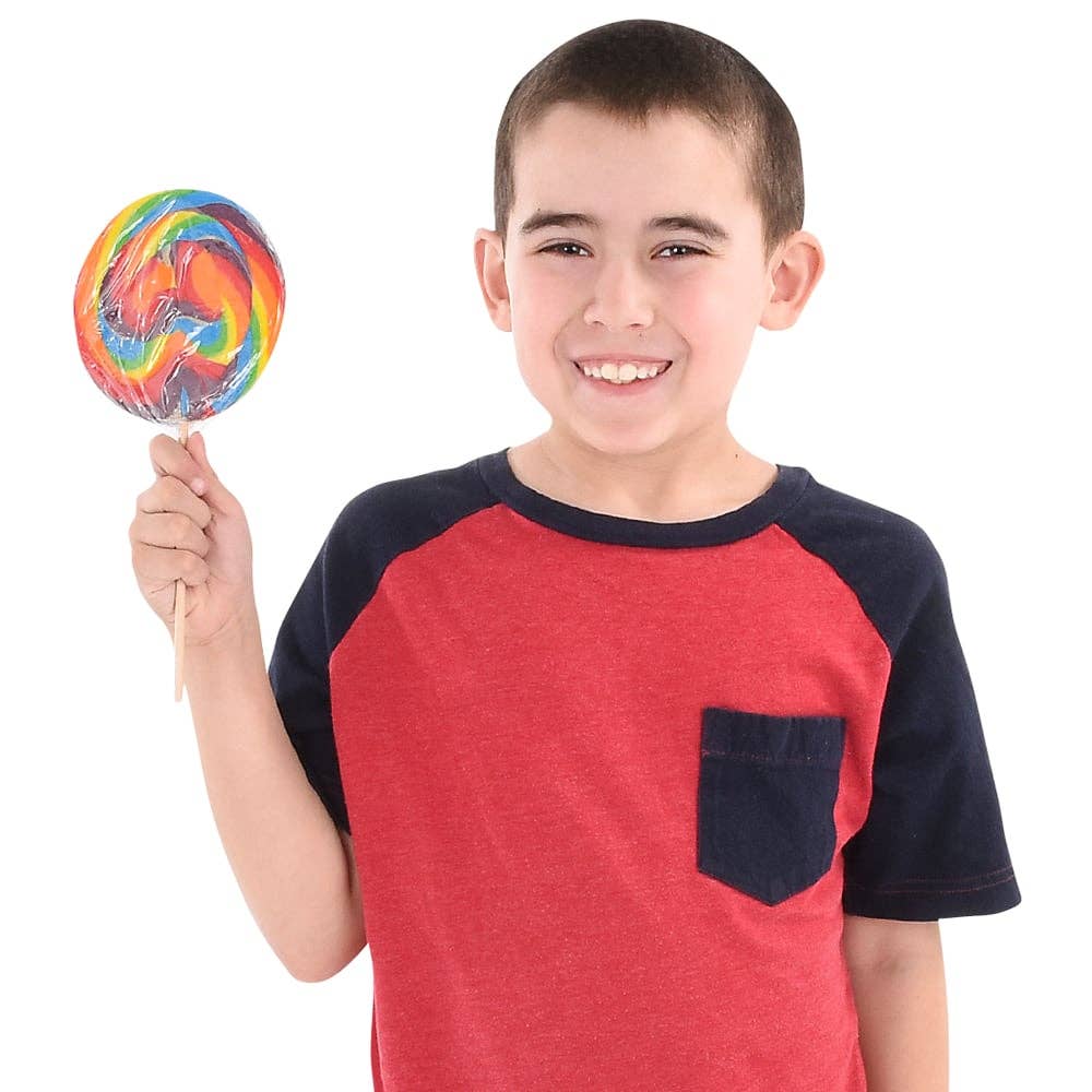 x1 5" JUMBO SWIRL LOLLIPOP - Winterberries