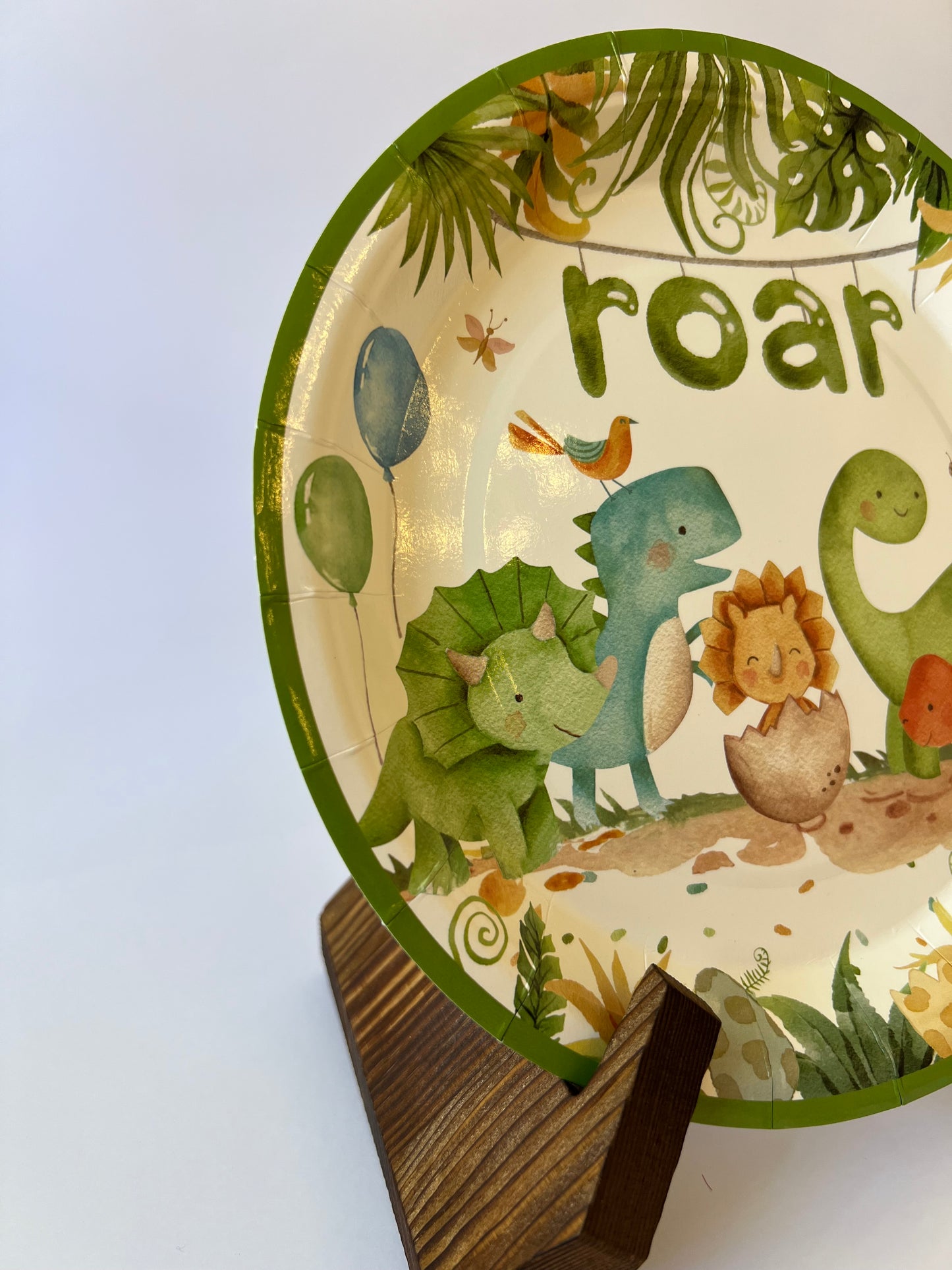 x8 Roar Dinosaur Plates - Winterberries