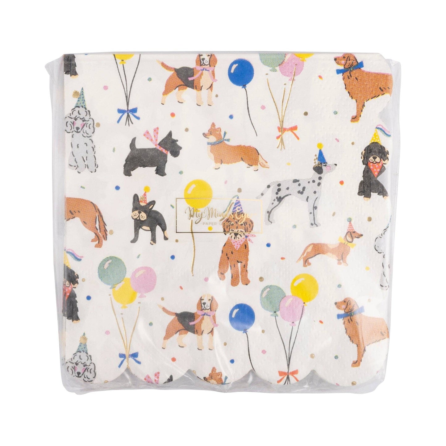 PET1138 - Dog Party Cocktail Napkin - Winterberries