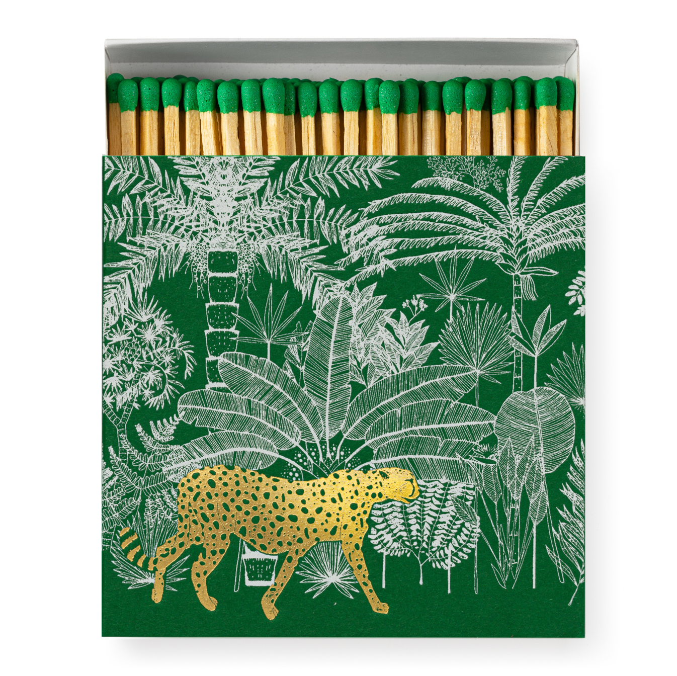 GREEN CHEETAH IN JUNGLE MATCHBOX - Winterberries