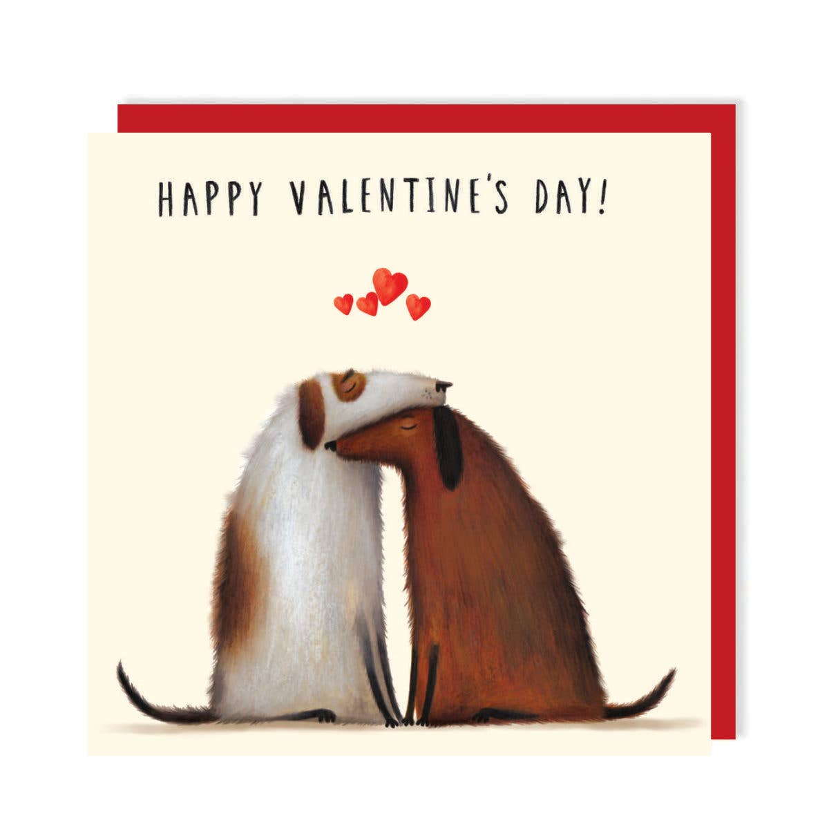 VALENTINE'S DAY DOG HUGGING CARD - Winterberries