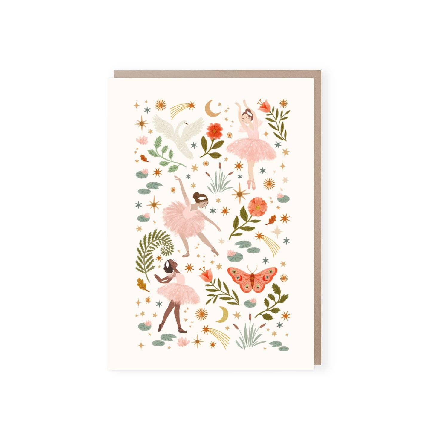 Ballerina Card - Winterberries