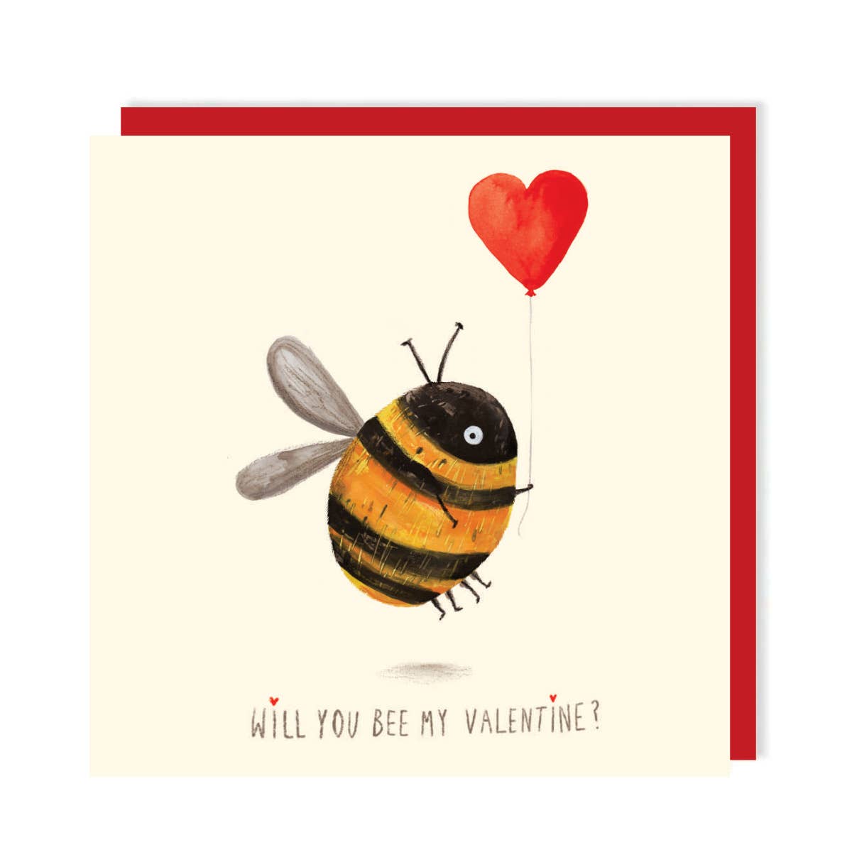 BEE MY VALENTINE CARD - Winterberries