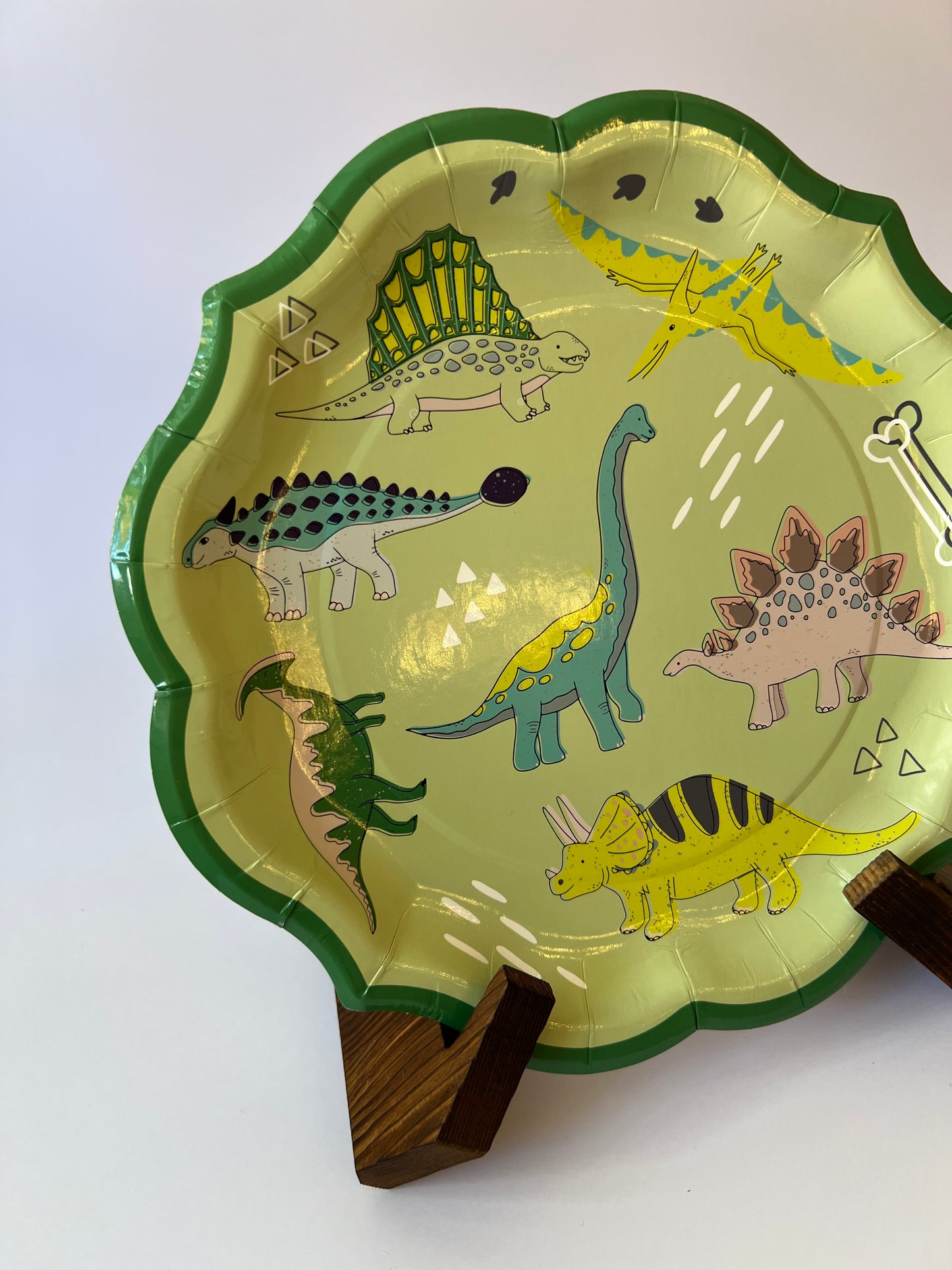 x8 RAW DINOSAUR PAPER PLATES - Winterberries