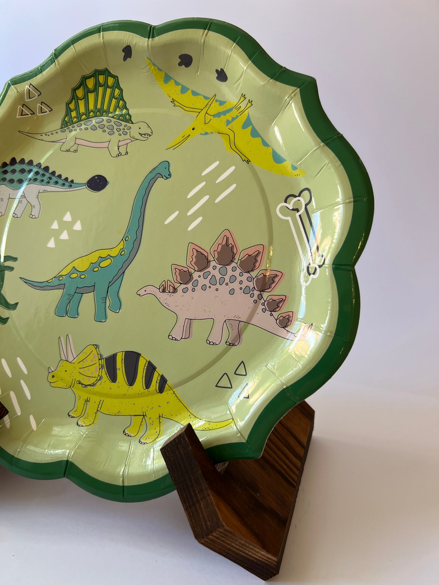 x8 RAW DINOSAUR PAPER PLATES - Winterberries