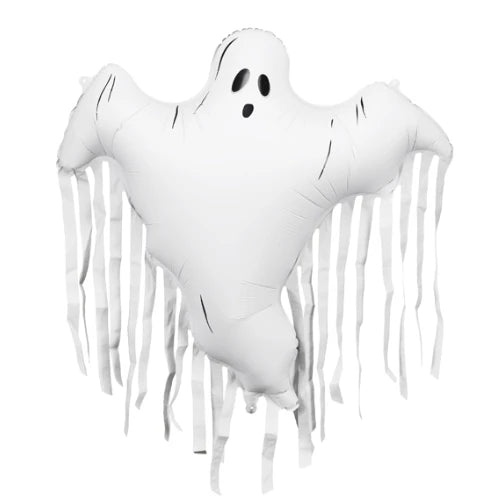 40" TASSELED GHOST DELFATED FOIL BALLOON