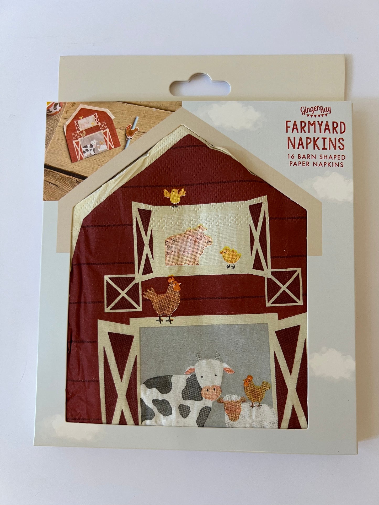 x16 BARN FARM PAPER NAPKINS - Winterberries