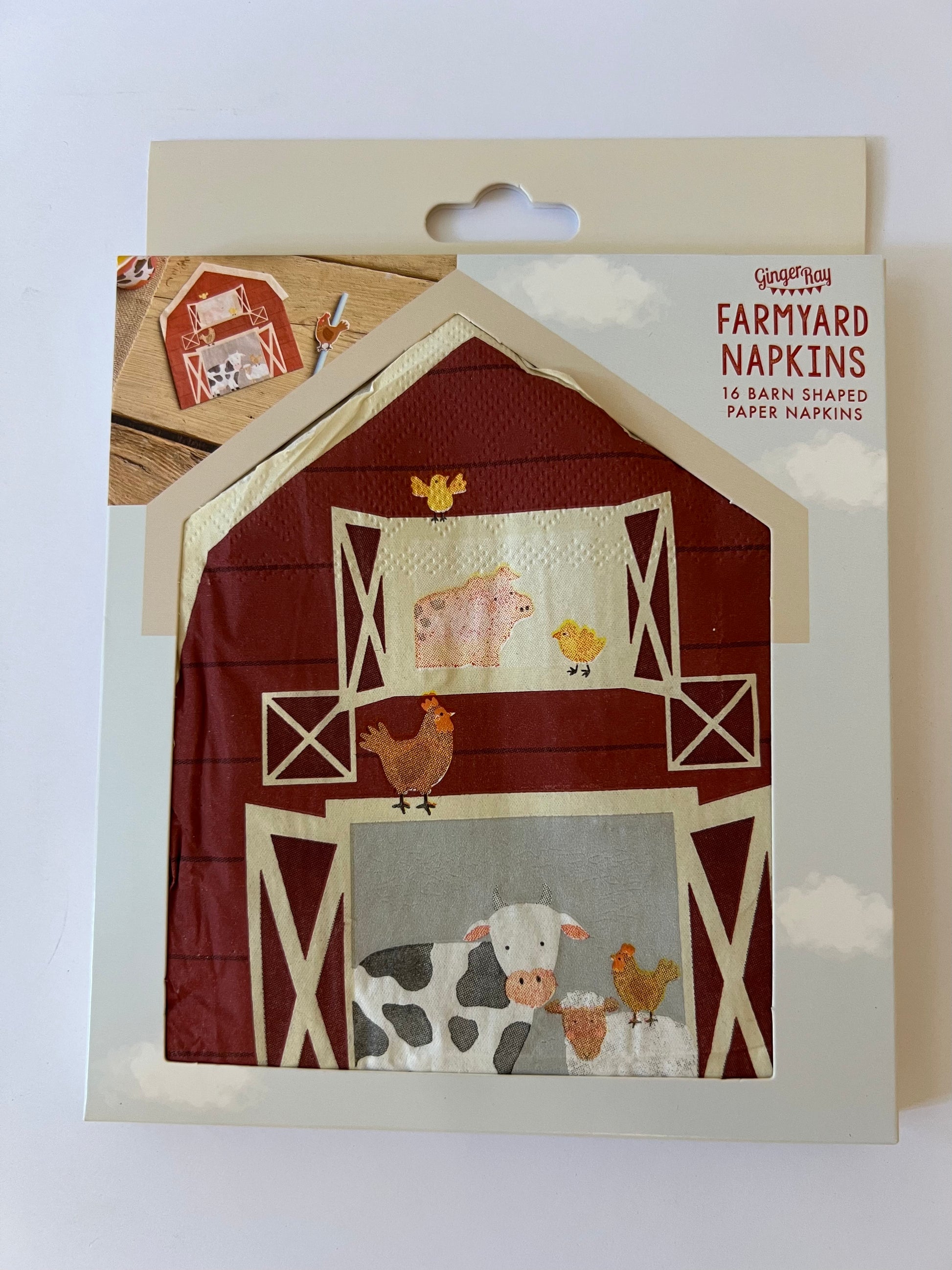 x16 BARN FARM PAPER NAPKINS - Winterberries