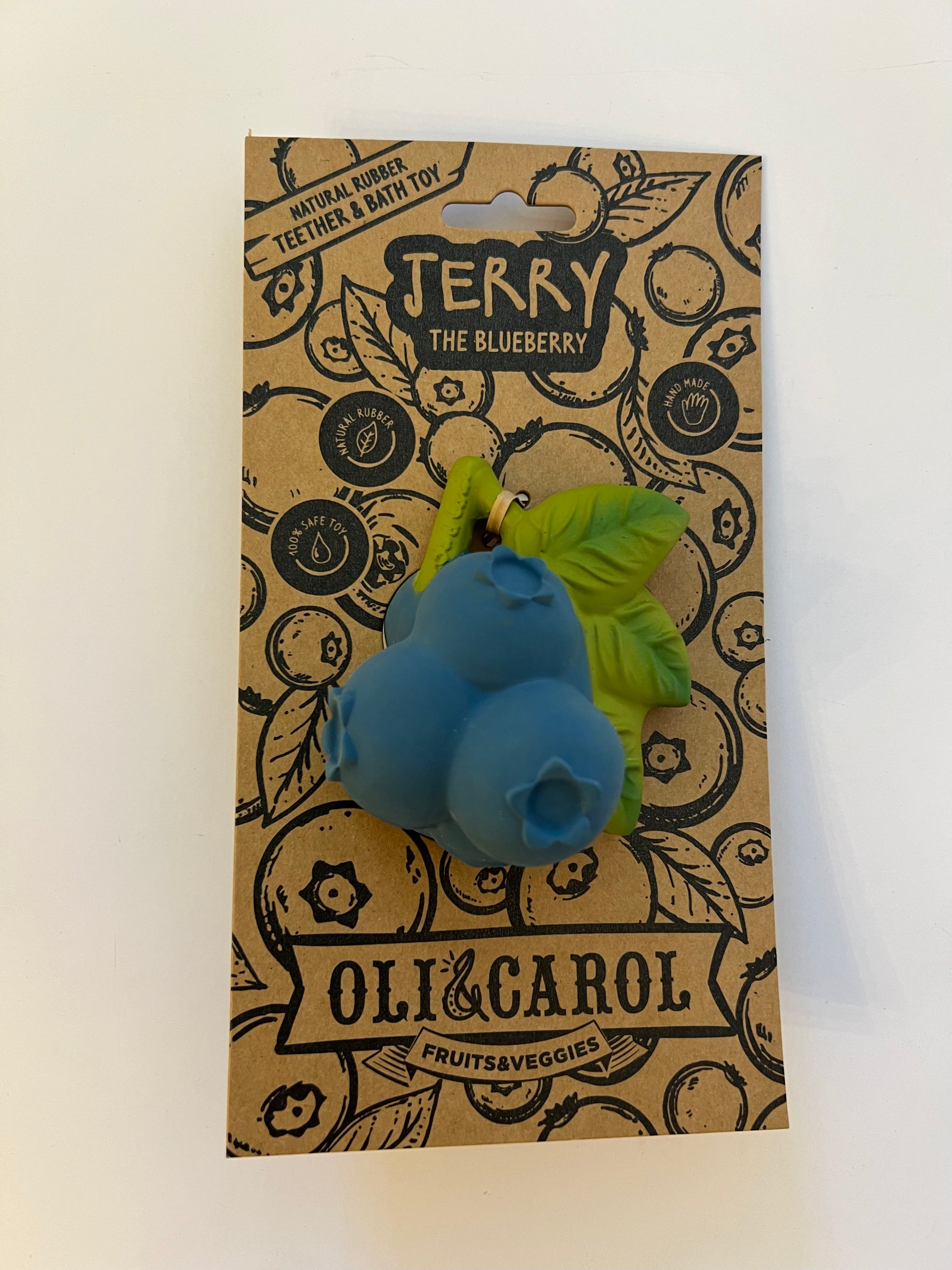 JERRY THE BLUEBERRY - NATURAL BABY TEETHER - Winterberries