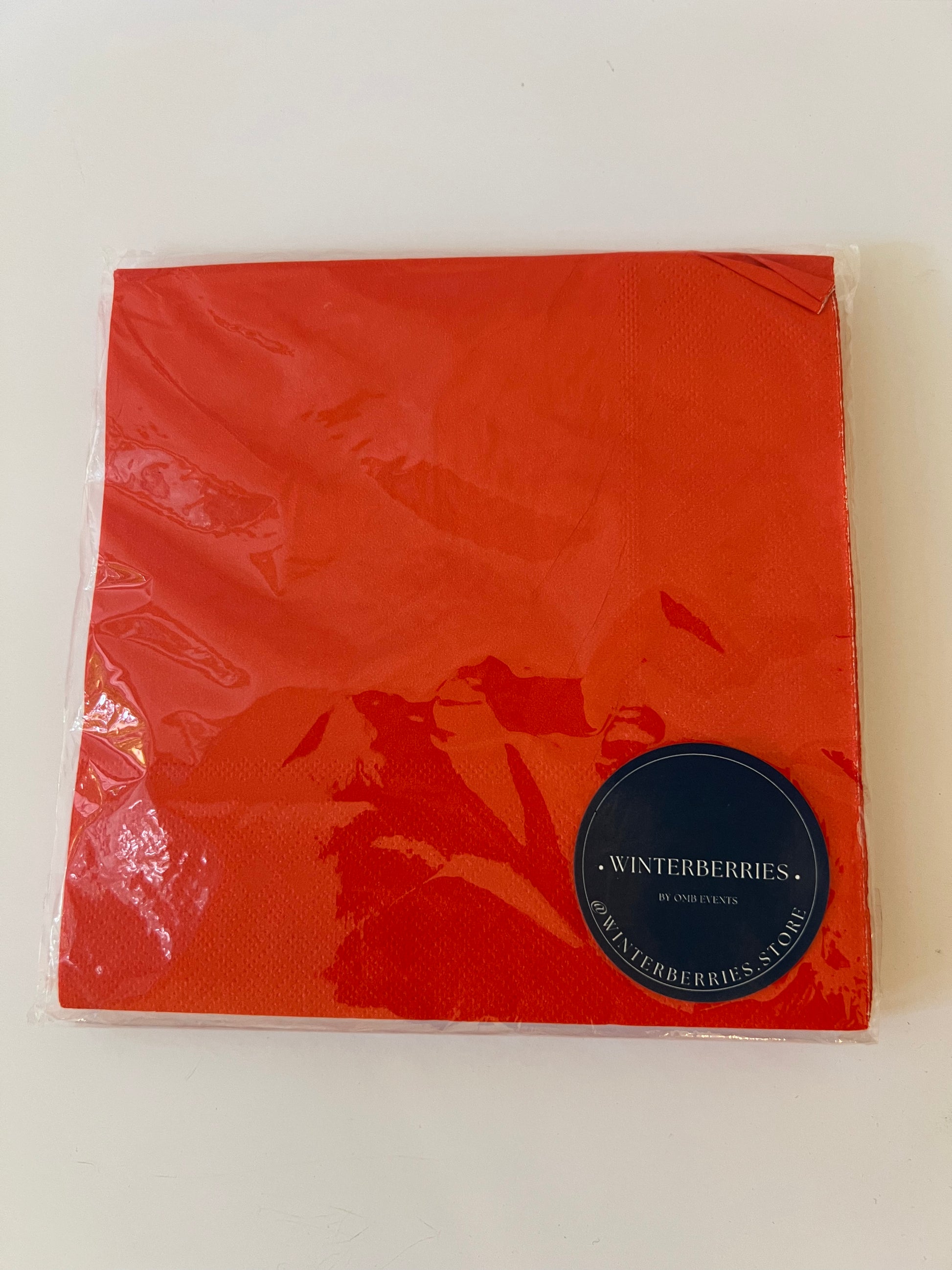 x24 RED PAPER NAPKINS - Winterberries