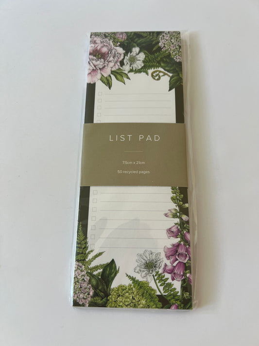 Summer Garden - To-Do List Pad - Winterberries