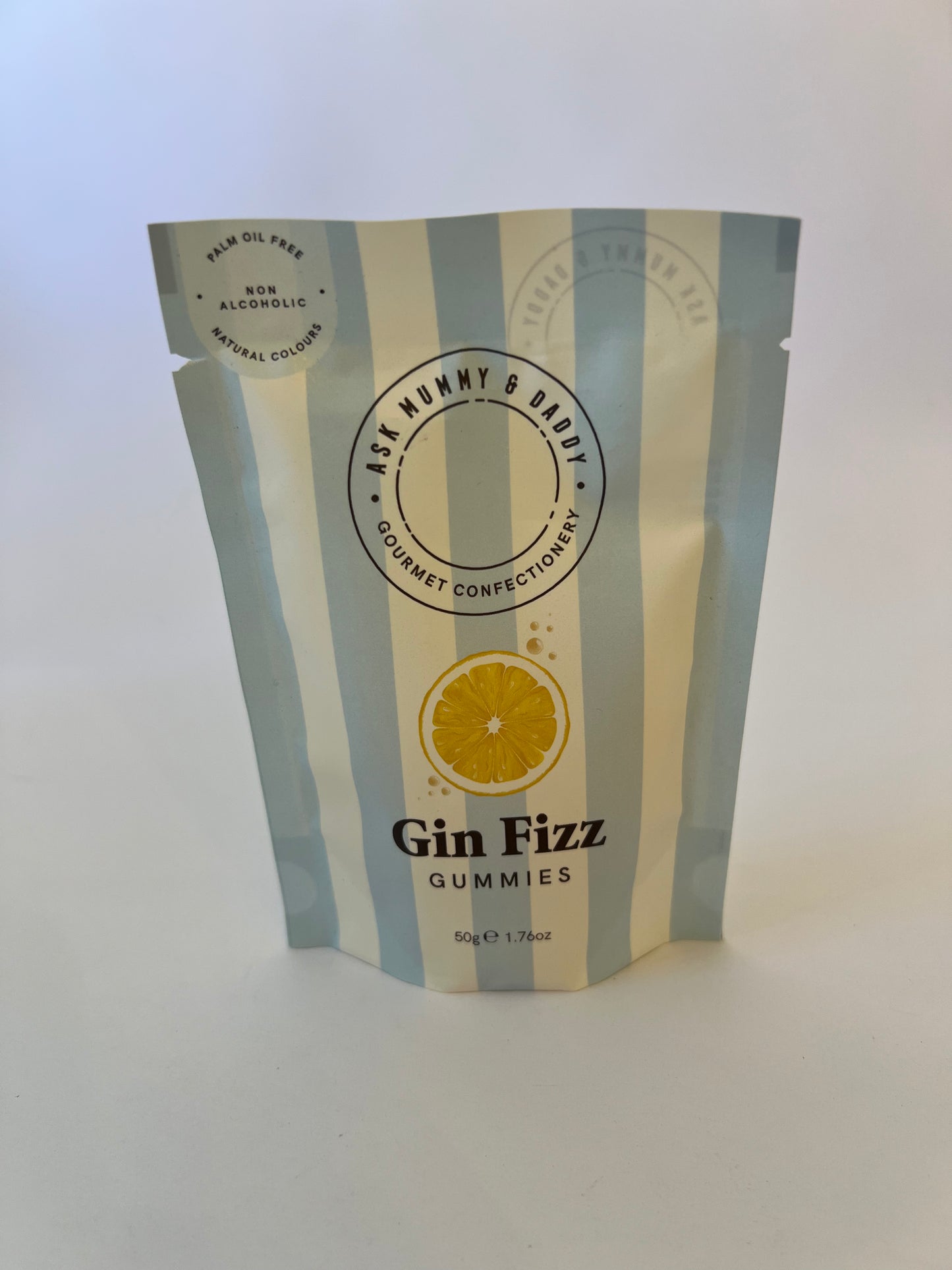ASK MUMMY & DADDY NON-ALCOHOLIC GIN FIZZ GUMMIES 50g - Winterberries