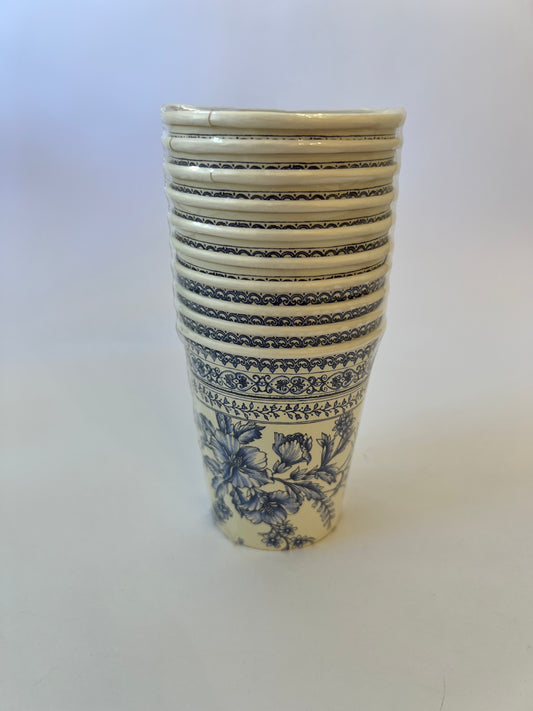 x10 French Toile Cups - Winterberries