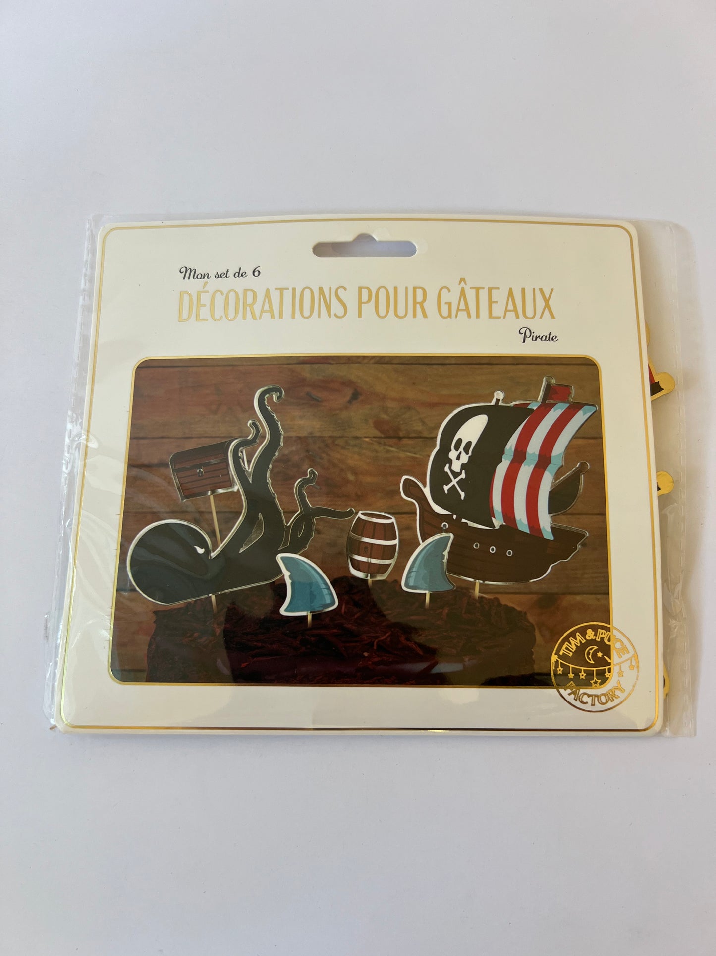 x6 Pirate cake toppers - Winterberries