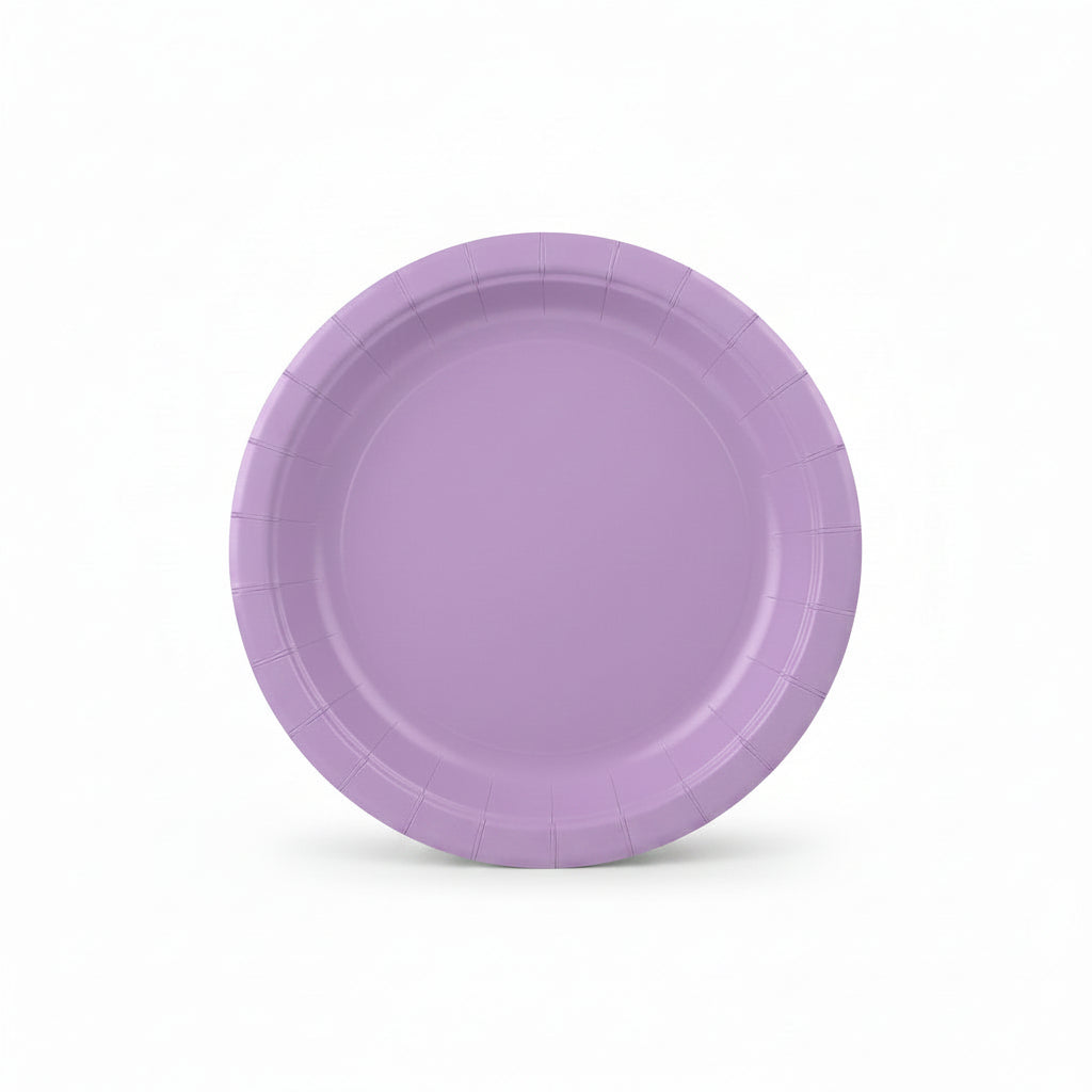 x10 SOLID COLOUR PAPER PLATES - Winterberries