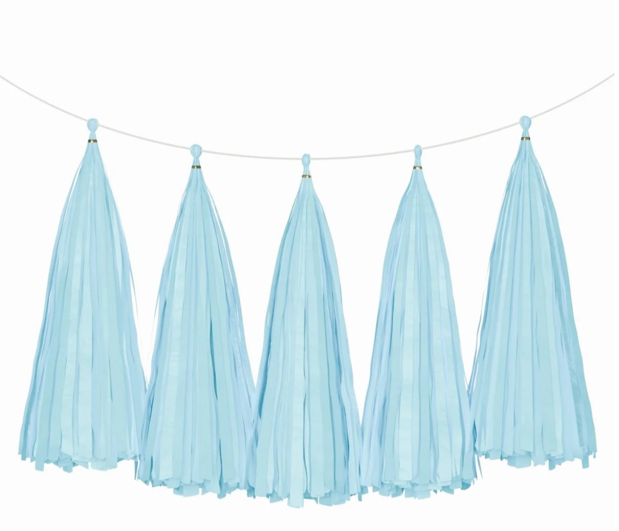 TISSUE PAPER TASSELS GARLAND - Winterberries