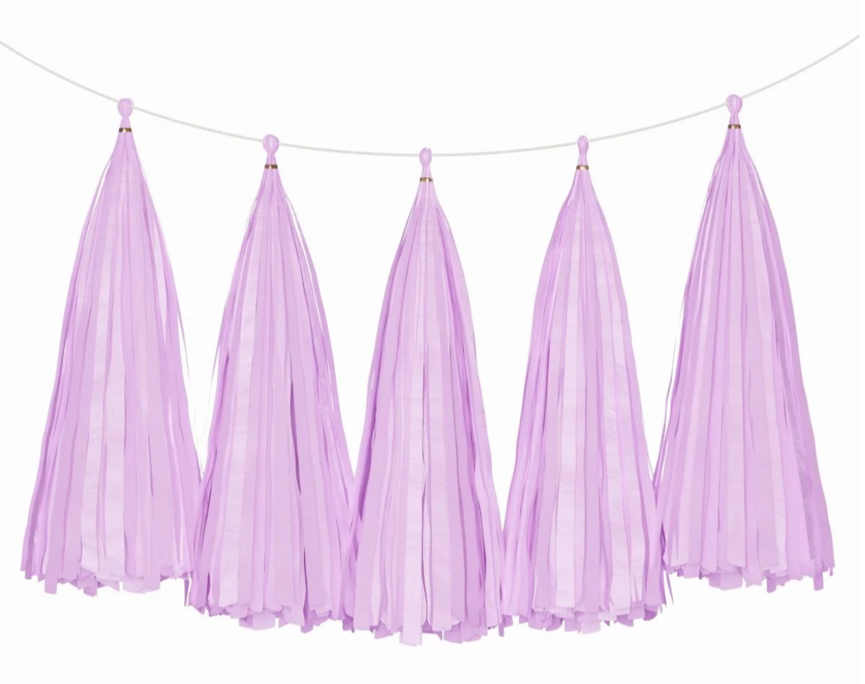 TISSUE PAPER TASSELS GARLAND - Winterberries