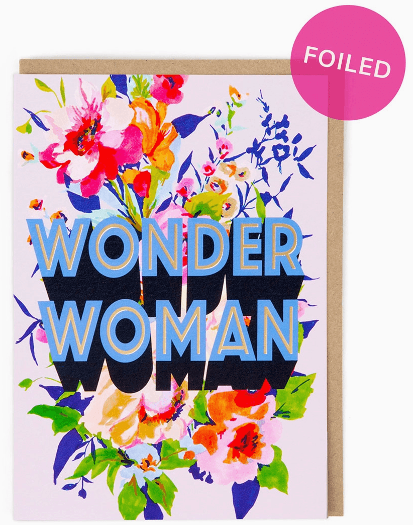 Wonder Woman Greeting Card - Winterberries