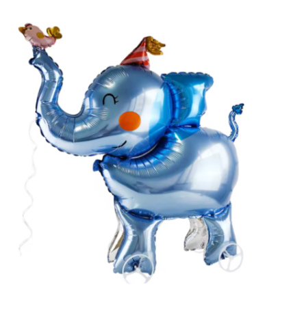 42" SELF-STANDING ELEPHANT DEFLATED FOIL BALLOON - Winterberries