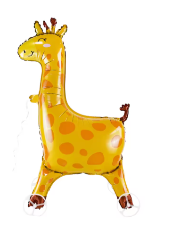 28" SELF-STANDING GIRAFFE DEFLATED FOIL BALLOON - Winterberries