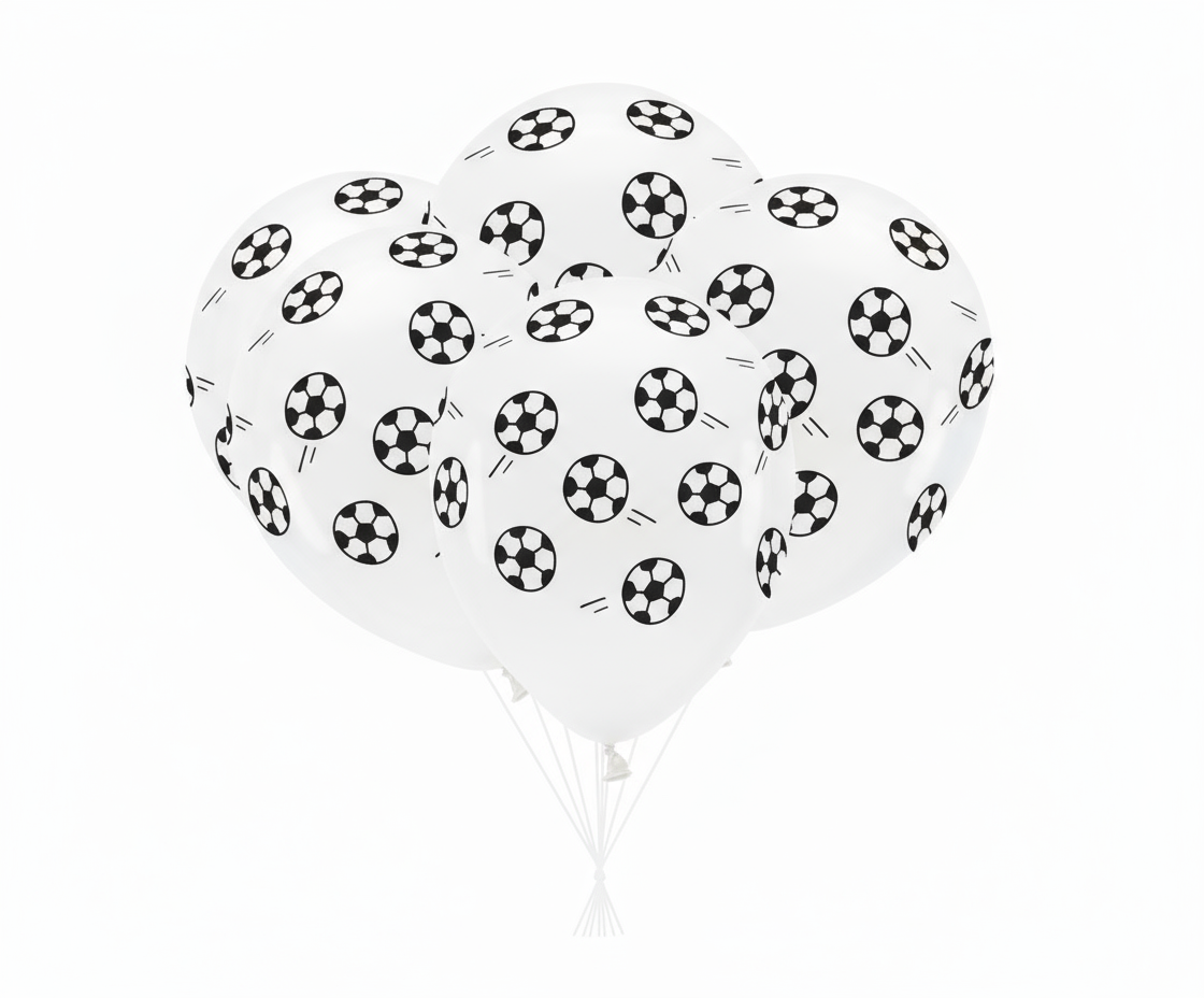 12" FOOTBALL BALL LATEX BALLOONS BOUQUET - Winterberries