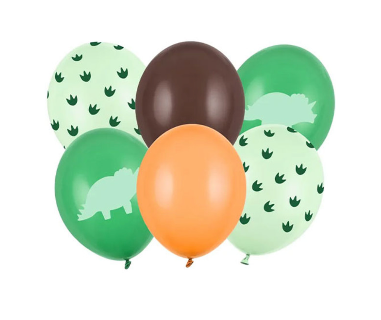 12"DINOSAUR ASSORTED LATEX BALLOONS BOUQUET - Winterberries