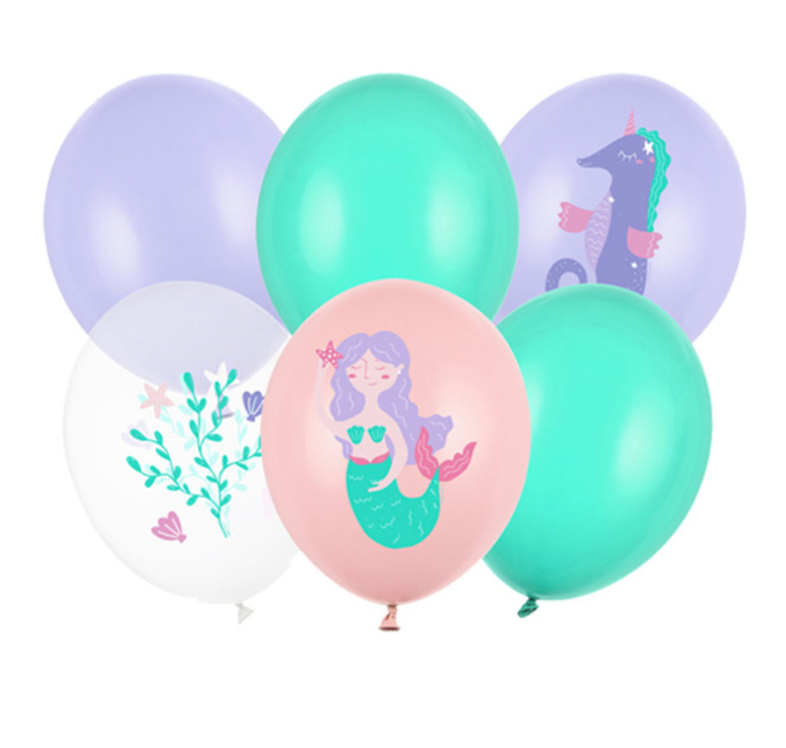 12" SEA WORLD ASSORTED LATEX BALLOONS BOUQUET