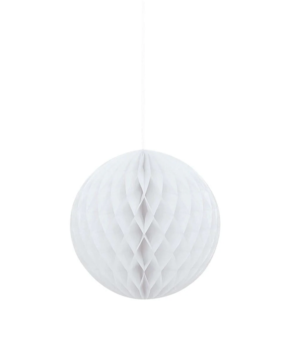 PAPER HONEYCOMB BALL - Winterberries