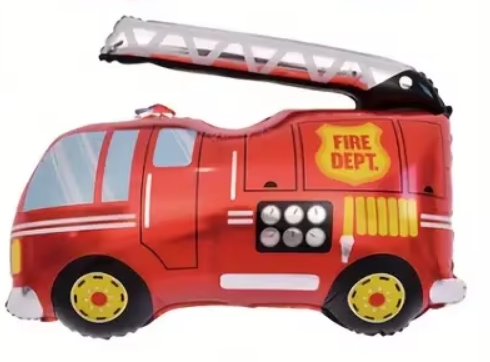 31" Firetruck Foil Balloon - Winterberries