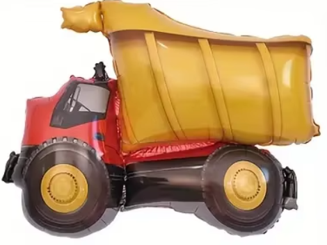 13" Red Waste Truck Foil Balloon - Winterberries