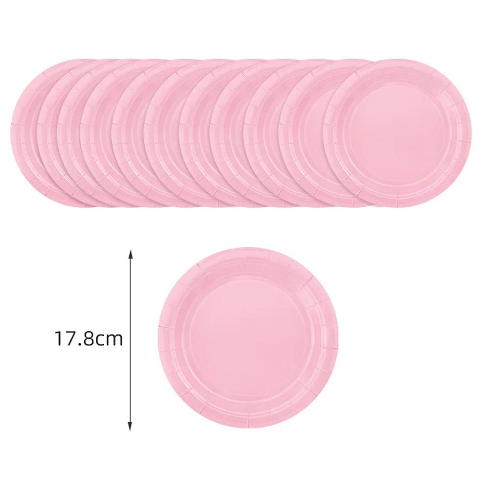 x24 Light Pink Plates - Winterberries