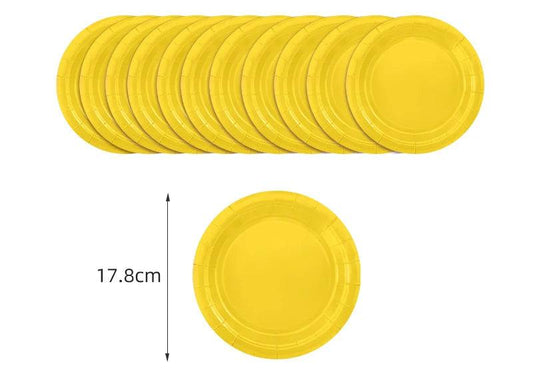x24 Yellow Plates - Winterberries