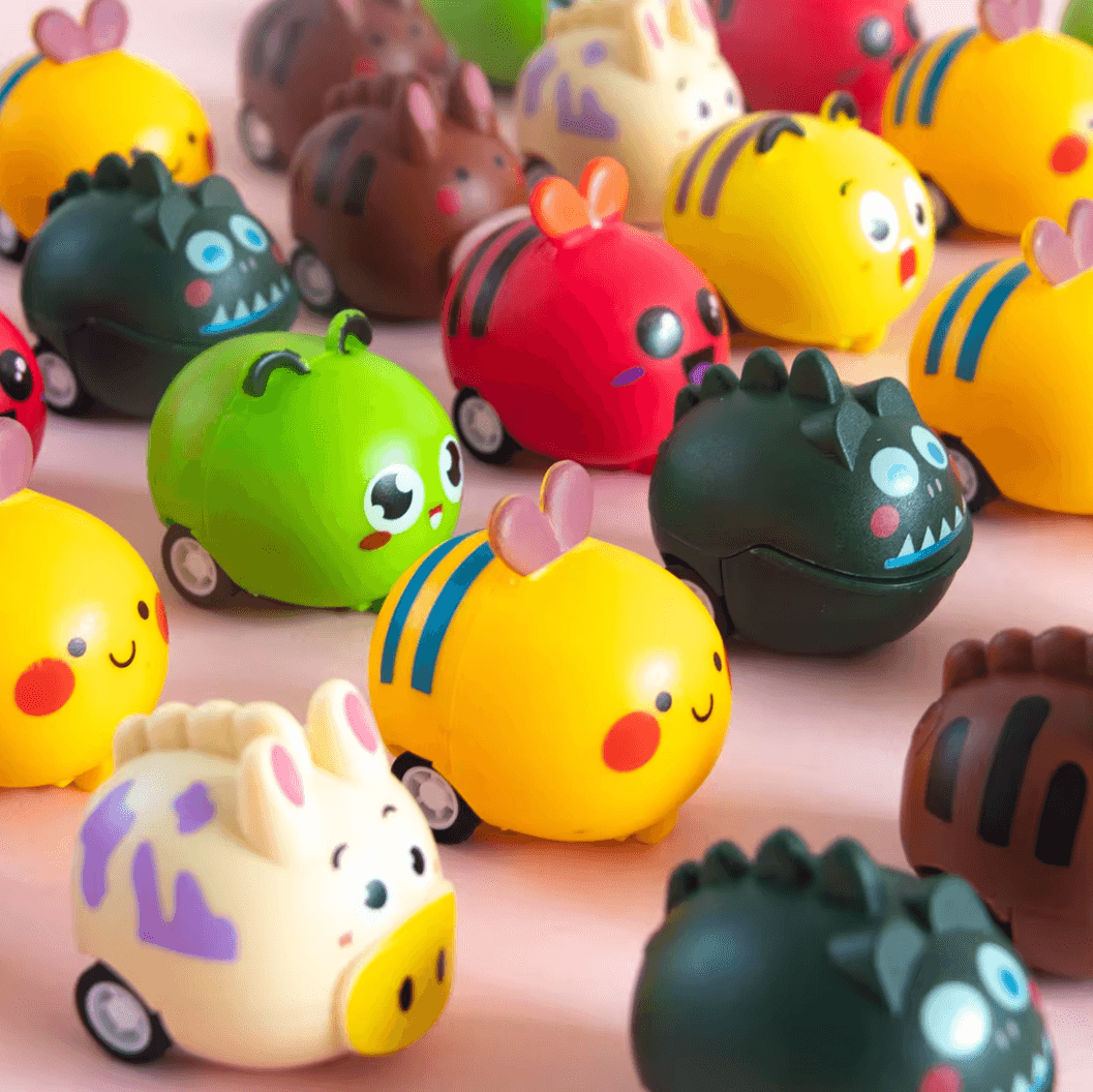x1 Animal Push Back Toy Car - Winterberries