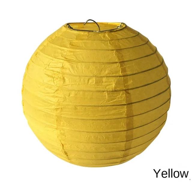 16" Yellow Lantern - Winterberries